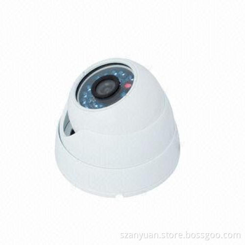 IR CCTV Dome Camera with 1/3-inch Pixim DPS Sensor, 690TVL Resolution, 8x Digital Zoom and 20m Range